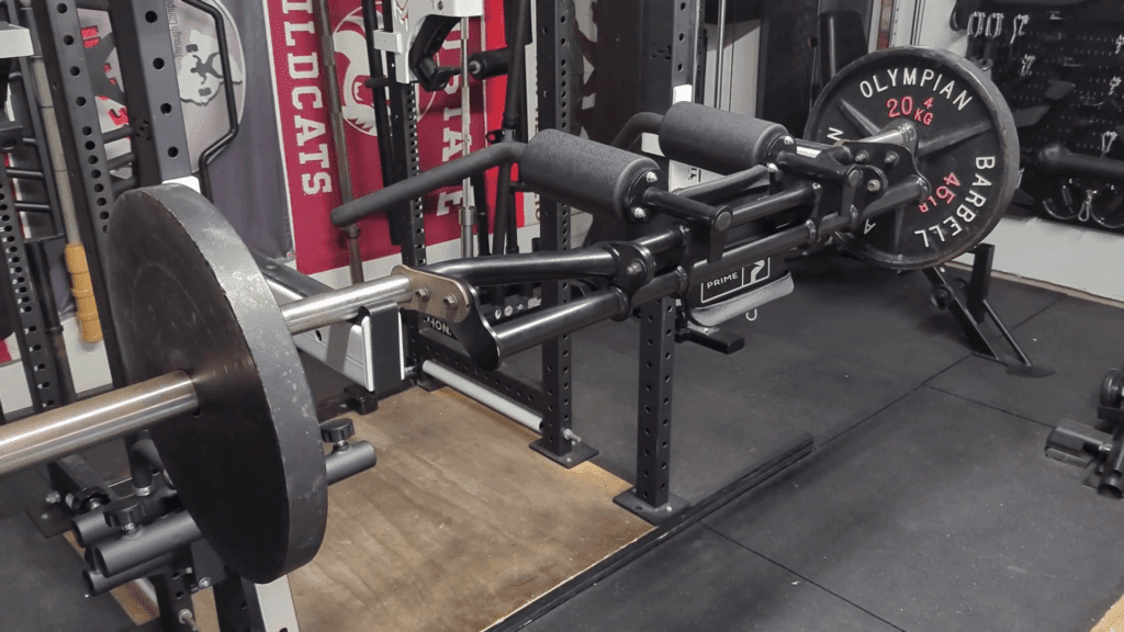 Prime Fitness Super Squat Bar Review - 2026 7 PrimeSuperSquatBar Racked