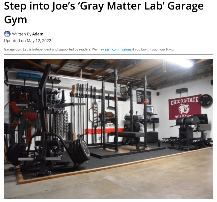 Gray Matter Lifting In The Spotlight 1 Garage Gym Lab Spotlight