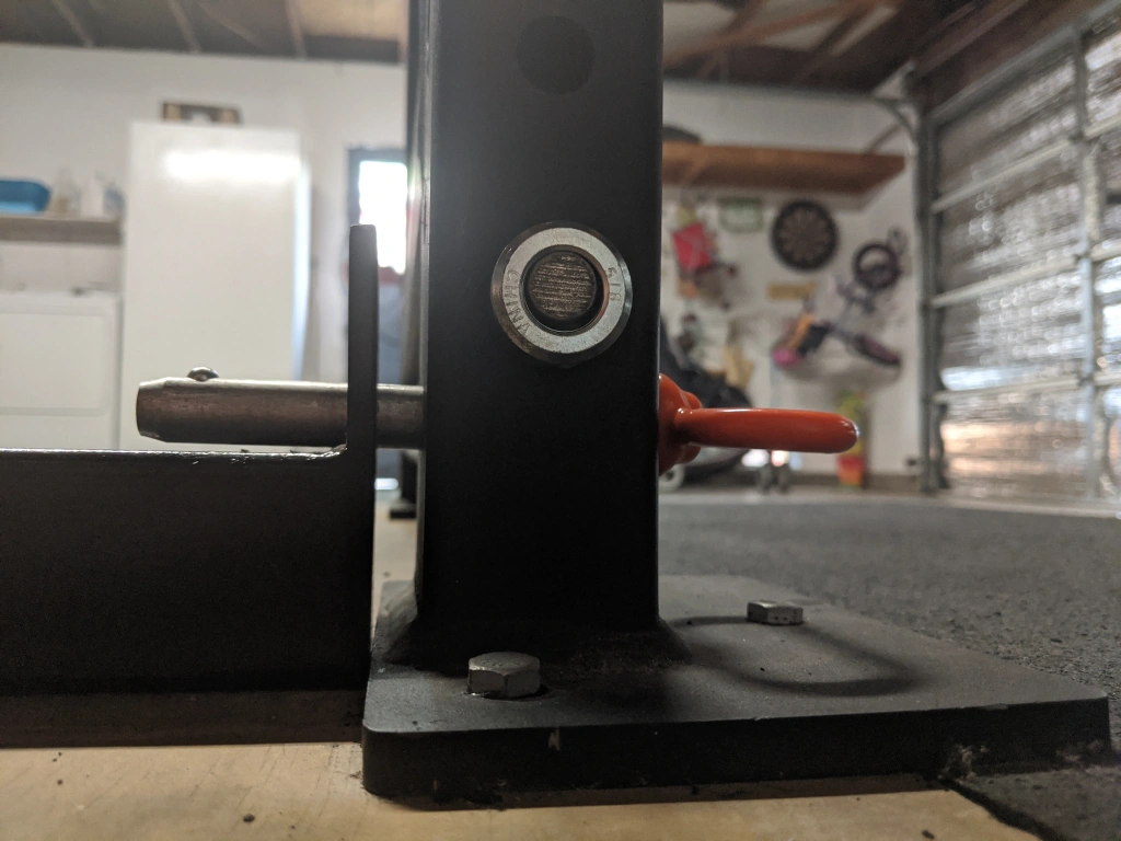 Rack Attached Bench Dock Locked In