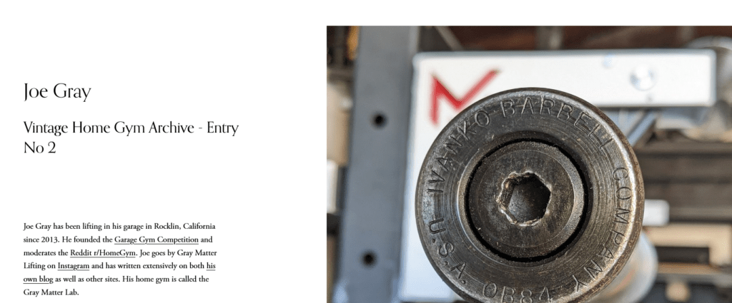 Gray Matter Lifting In The Spotlight 2 Vintage Weights PGH Spotlight