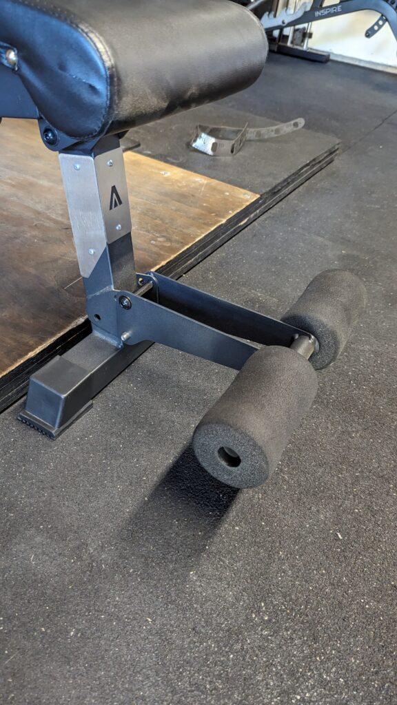 Leg Roller on 
AboveGenius Adjustable Weight Bench