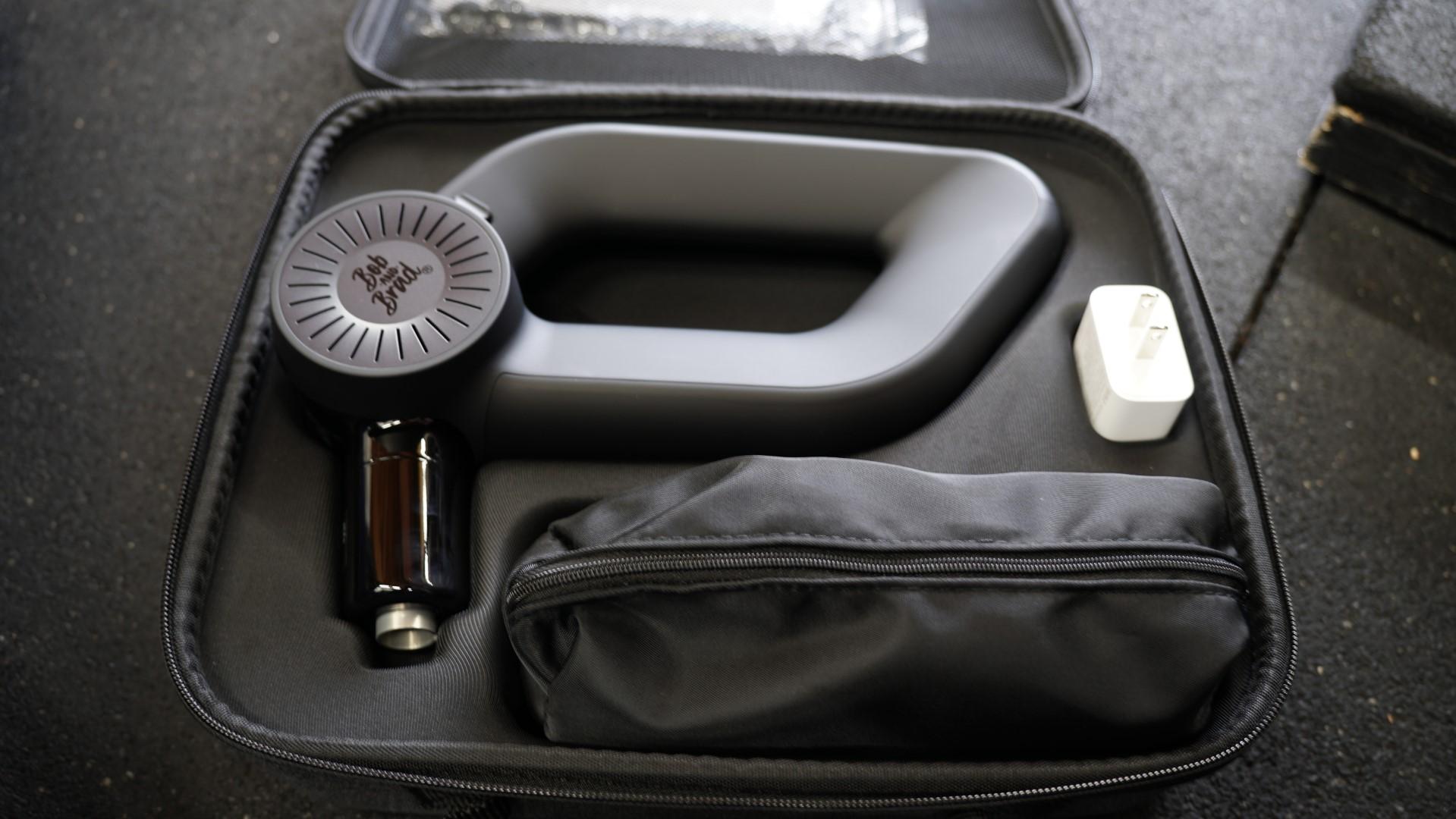 Bob and Brad D6 PRO Massage Gun Review 5 BobandBradD6 CaseInside