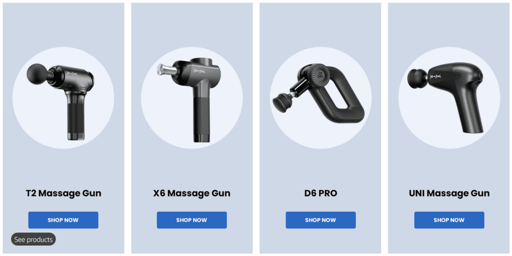 Bob and Brad D6 PRO Massage Gun Review 23 BobAndBradMassageGunOptions