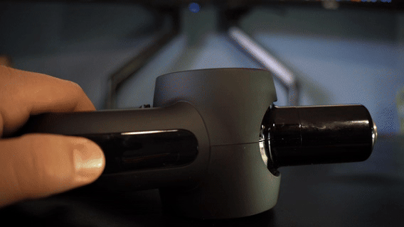 Bob and Brad D6 PRO Massage Gun Review 21 BobandBradD6InUse GIF2