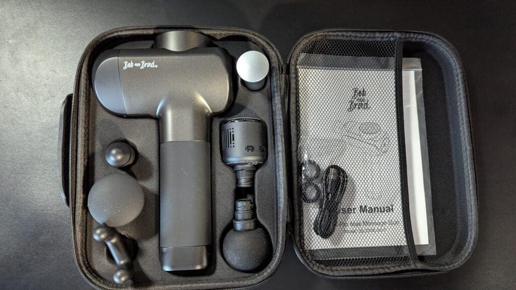 Bob and Brad X6 Pro Max Massage Gun Review - 2025 3 BobandBradX6ProMax V2Case