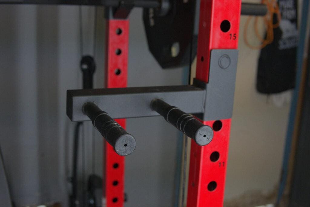 EVOLPOW P3A Tank Review - The BEST Budget All-In-One Home Gym Rack in 2026? 20 EVOLPOWP3ATank DipHandle