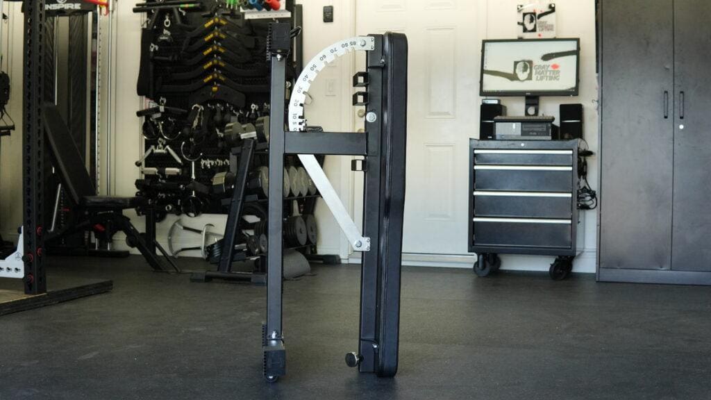Ironmaster Super Bench Pro V2 Review 11 IronmasterSuperBenchProV2 VerticalStorage