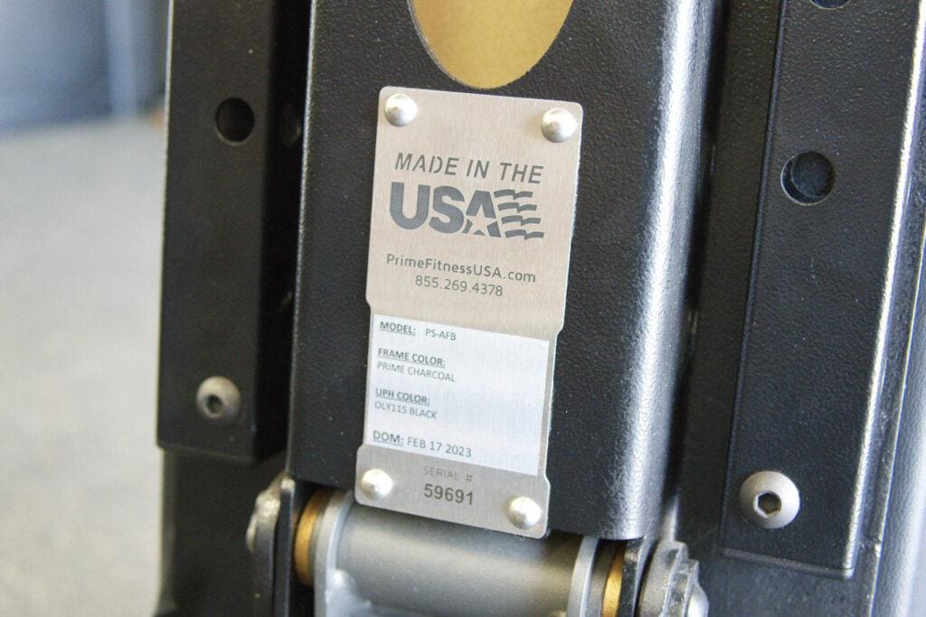 PrimeShortyAdjustableBench Plate